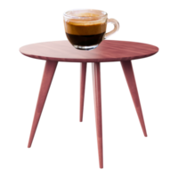 A coffee table with a cup of coffee on it png