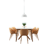 Modern Dining Set with Transparent Background for Easy Composition png