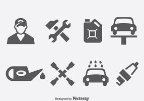 Auto Reparatie Pictogrammen Vector