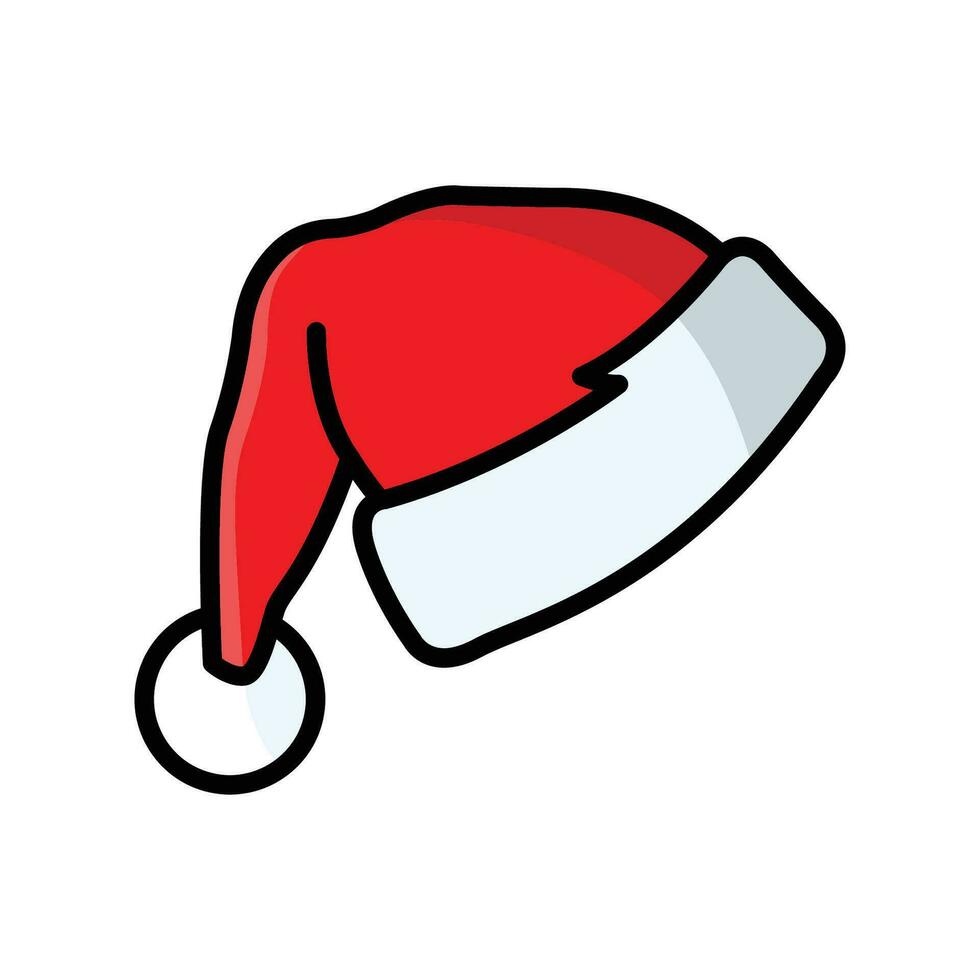 Weihnachten Hut - - Santa Hut Symbol Vektor Design Vorlage im Weiß Hintergrund