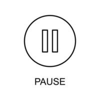 Pause Zeichen Vektor Symbol