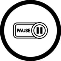 Pause Kreis Symbol vektor