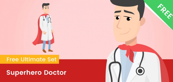 Superhero Doctor Clipart