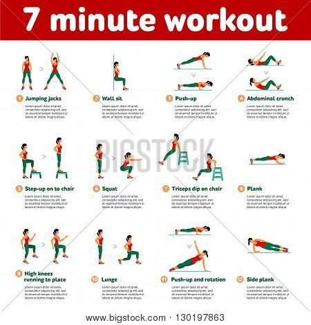 Aerobic Icons. 7 Minute Workout