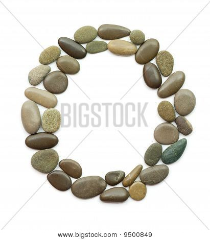 path alphabet of ocean stones