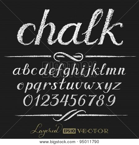 Chalk alphabet