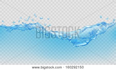 Transparent Water Wave. Transparency Only In Vector File