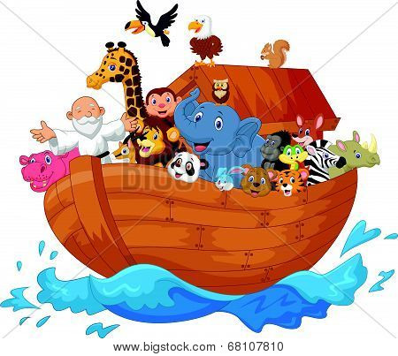 Noah ark cartoon