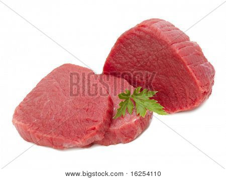 raw meat isolated