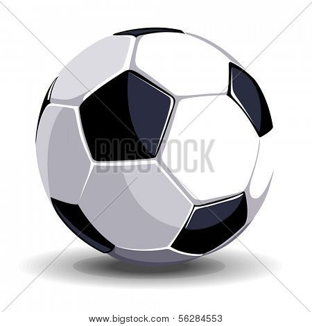 high quality isolated soccer ball