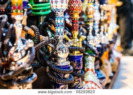 Hookah in souvenir shop at Dubai, UAE