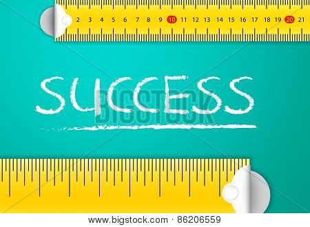 Measuring Business Success and Achievement Concept