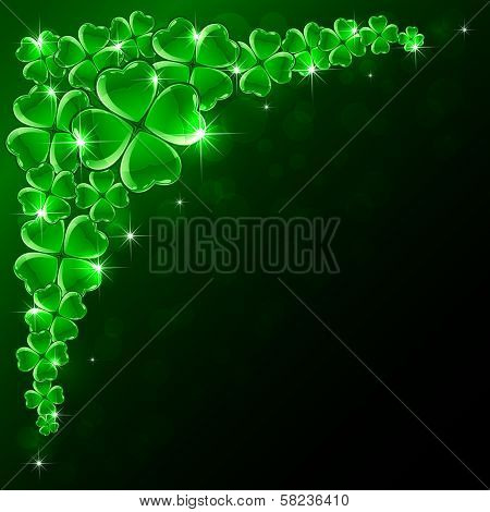 Patricks Day green background