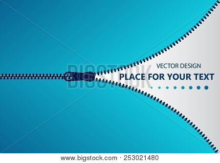 Vector Illustration Of 1 2 3 Concept Template Zippered Lock And Unlock.vector Icon Closed And Open Z