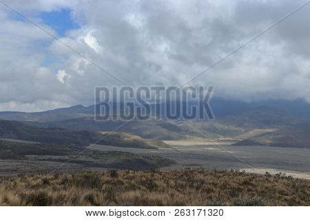 View On The Strato Vulcano Cotopaxi, Ecuador