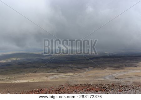 View On The Strato Vulcano Cotopaxi, Ecuador