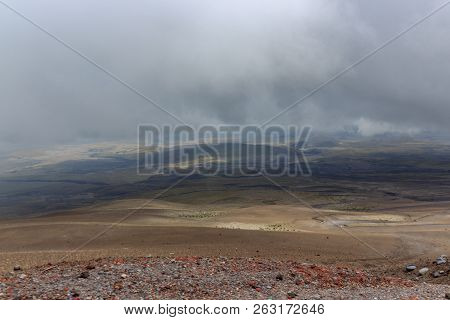 View On The Strato Vulcano Cotopaxi, Ecuador