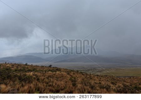 View On The Strato Vulcano Cotopaxi, Ecuador