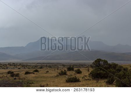 View On The Strato Vulcano Cotopaxi, Ecuador