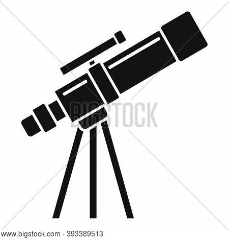 Planetarium Telescope Icon. Simple Illustration Of Planetarium Telescope Vector Icon For Web Design 