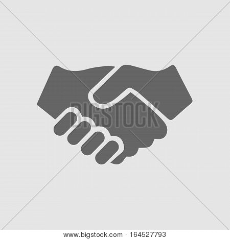 Partnership vector icon. Hands shaking. Handshake. Vector EPS 10.