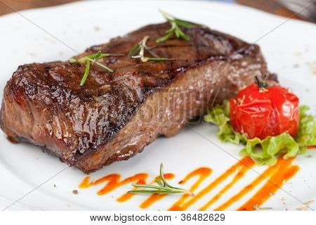 Grilled sirloin steak