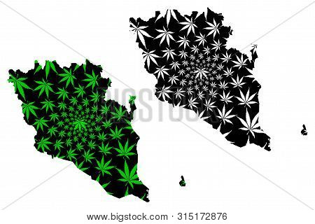 Pahang (states And Federal Territories Of Malaysia, Federation Of Malaysia) Map Is Designed Cannabis