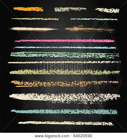 vector chalk lines or brushes