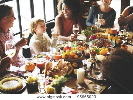 Thanksgiving Celebration Tradition Family Dinner Concept