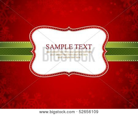 Vector Christmas Frame and Background