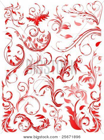 swirl floral patterns