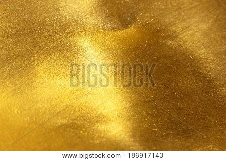 Shiny Yellow Leaf Gold Foil Texture