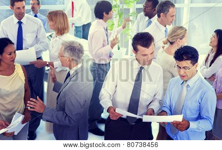 Business People Conversation Communication Talking Team Concept