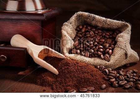 Traditional Coffee Background.