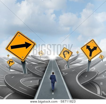 Businessman Forward Path