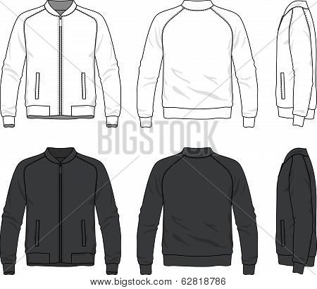 jacket with zipper