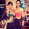 Ashley Massaro, ancienne Diva de la WWE, est morte à 39 ans le 16 mai 2019. Photo Instagram du 9 avril 2019 avec la coach de fitness Rochelle Loewen à New York