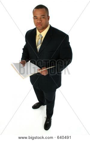 Business Man In Black Suit