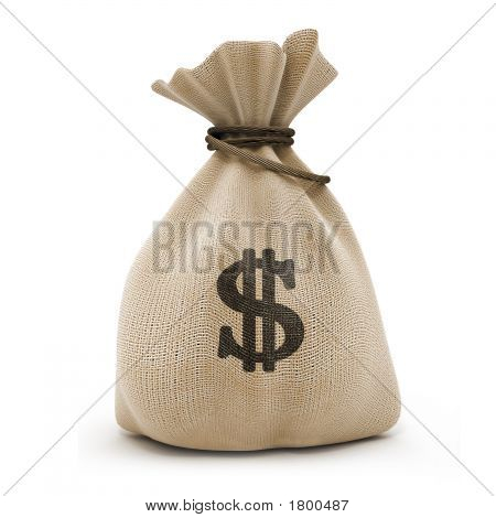 Bag With Money Dollars