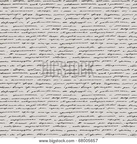 Handwriting. Seamless vector background.