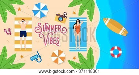 Summer. Summer vector. Summer holiday vector. Summer vector background. Summer vector illustration. Summer holiday design. Summer time. Summer Day vector. Summer Season vector illustration for banner, poster, invitation, party design template.