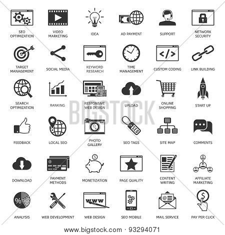 SEO optimization icons