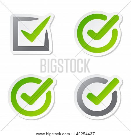 Check box vector icons vector set. Check vote icons vote mark sign choice yes symbol. Correct design check vote icons check mark right agreement voting form. Button question choose success graphic.