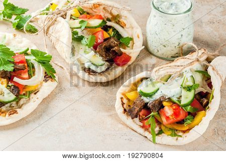 Greek Wrapped Sandwich Gyros