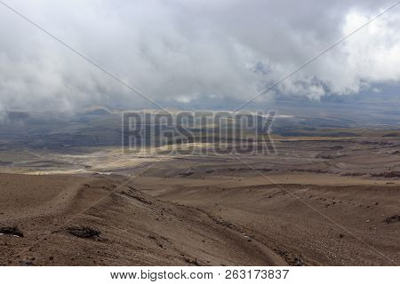 View On The Strato Vulcano Cotopaxi, Ecuador