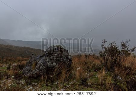 View On The Strato Vulcano Cotopaxi, Ecuador