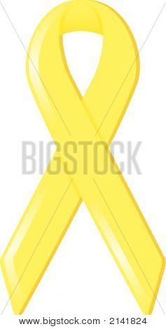 Yellow Awareness Ribbon