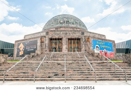 Chicago, United States - August 25, 2014: Adler Planetarium, Is A Public Museum Dedicated To The Stu