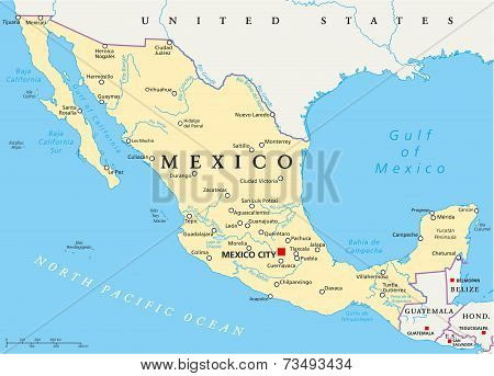 Mexico Political Map