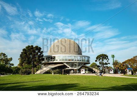 Buenos Aires, Argentina - 05 Octubre, 2018: Planetarium in the park Palermo in Argentina